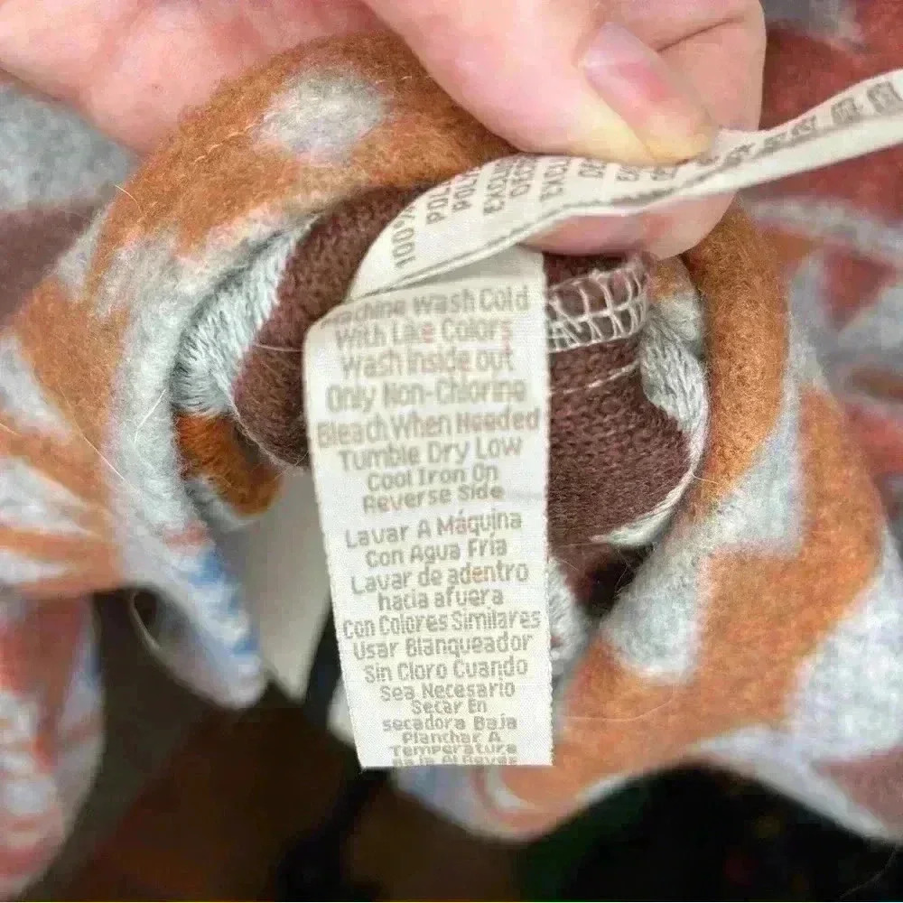 Raw Yarn Industries Fleece Shacket Women’s Men’s Size Large Southwest Aztec - Picture 6 of 9